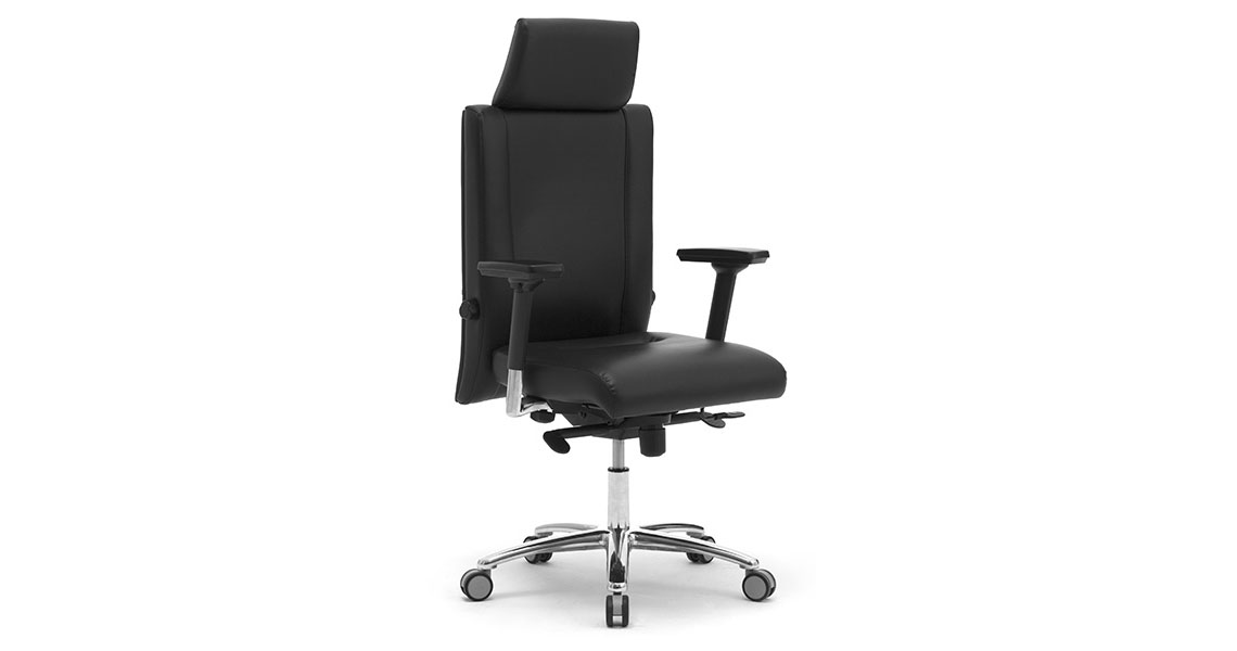 SICHY AGE Sedia Ufficio Ergonomic Color Cachi – Poggiatesta E Braccioli Regolabili, Supporto Lombare, Fino A 136kg