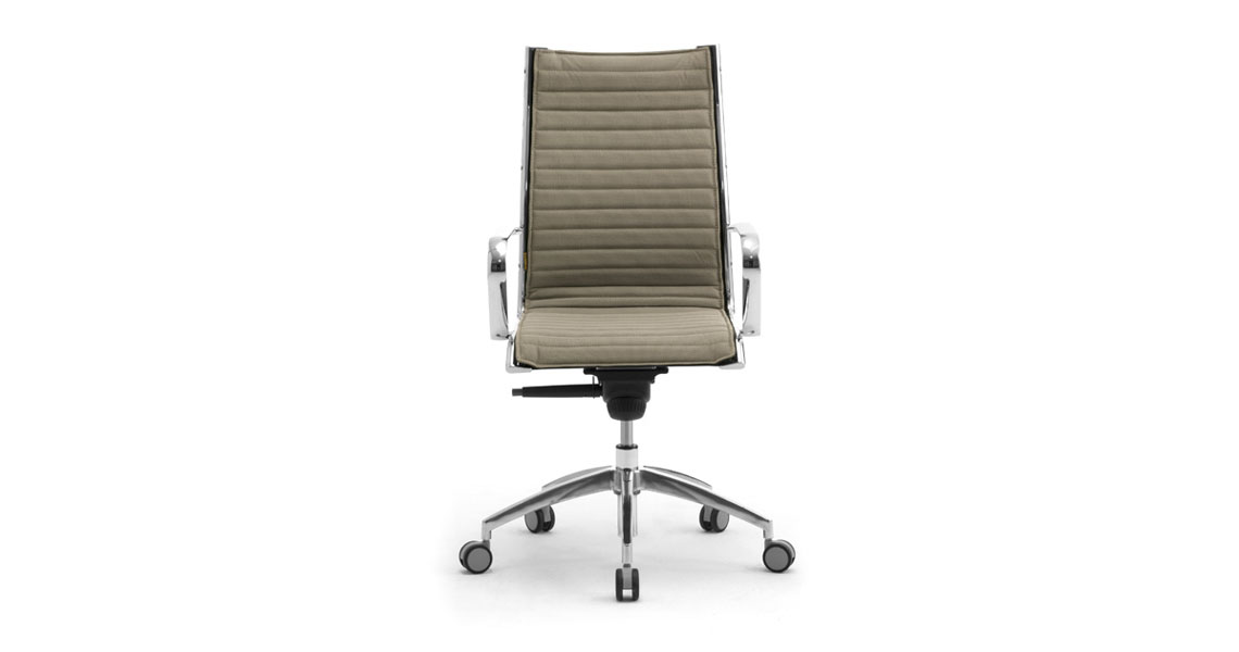 Sedia Ufficio Ergonomica GPP-MONO-50-Blue - Direzionale Con Schienale Alto, Rete Traspirante E Braccioli Regolabili
