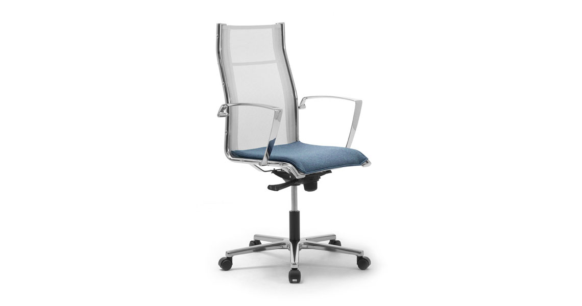 Sedia da Ufficio con Ruote Girevole Ergonomica Design Italiano