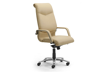 Poltrone e sedie ergonomiche per ufficio in pelle pieno fiore Elegance