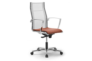 Poltrone e sedie dirigenziali ergonomiche in rete dal design moderno Origami Rx