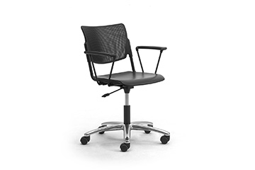 Comode sedie ergonomiche ad uso ufficio con braccioli e ruote LaMia