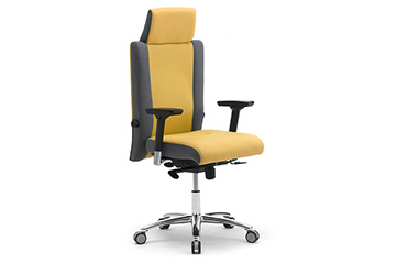 Comoda sedia ergonomica 24 ore ad uso ufficio e call center con poggiatesta e braccioli Non Stop