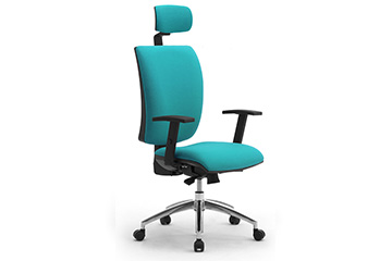 Sedia ergonomica ad uso ufficio con comodi braccioli fissi o regolabili Sprint X