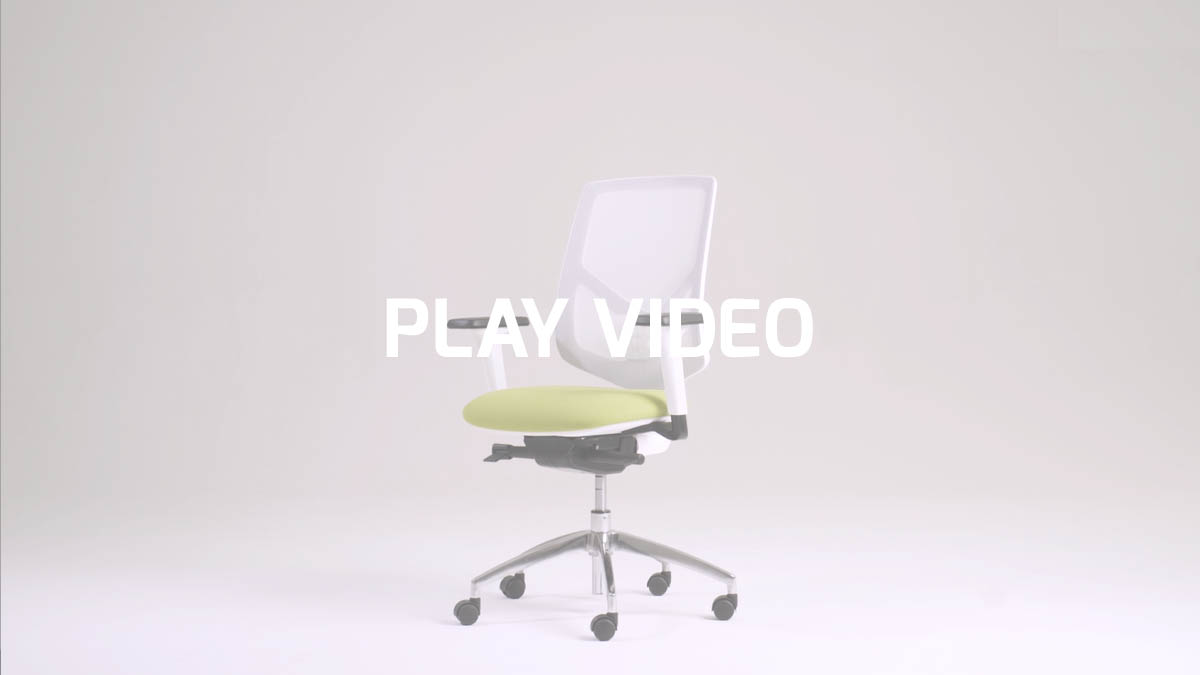 Sedia in rete bianca di design per telelavoro e smart-working | Active RE